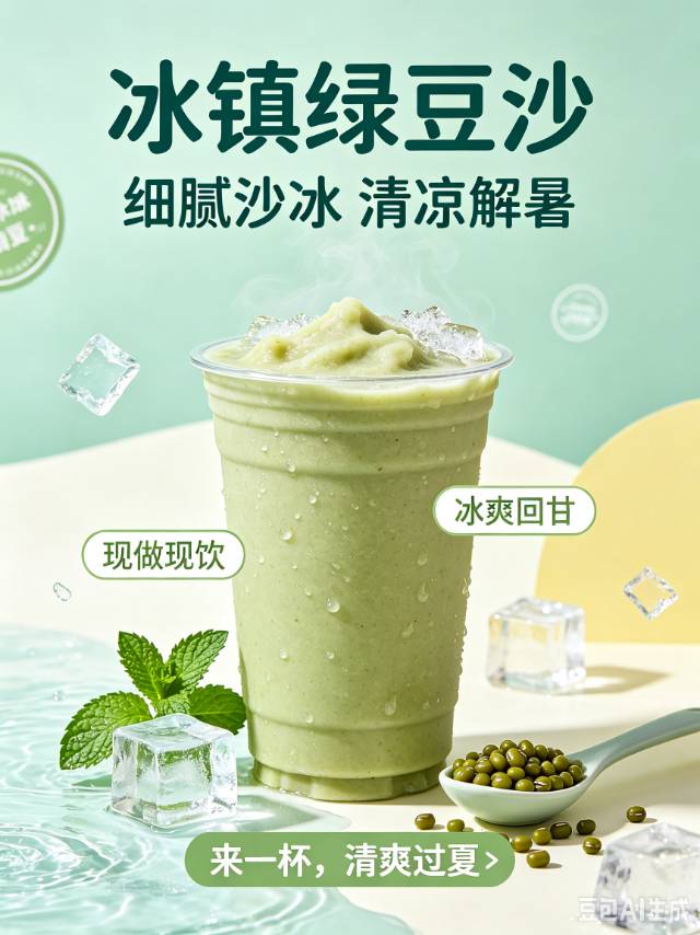 冰镇绿豆沙