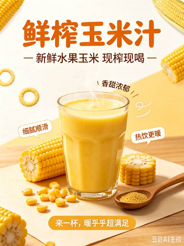 鲜榨玉米汁